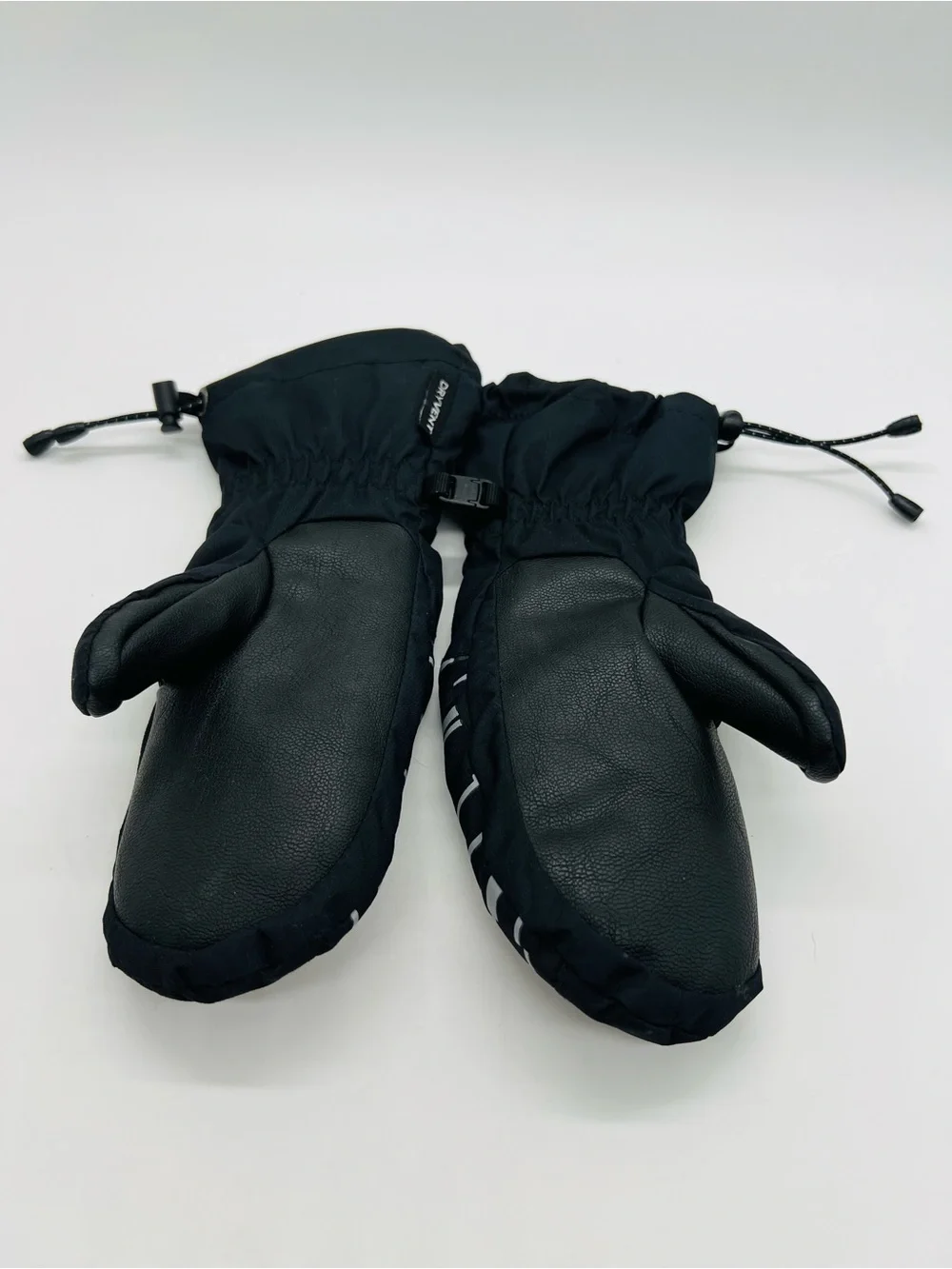 The North Face Black Mittens with Reflective Pattern Youth Small